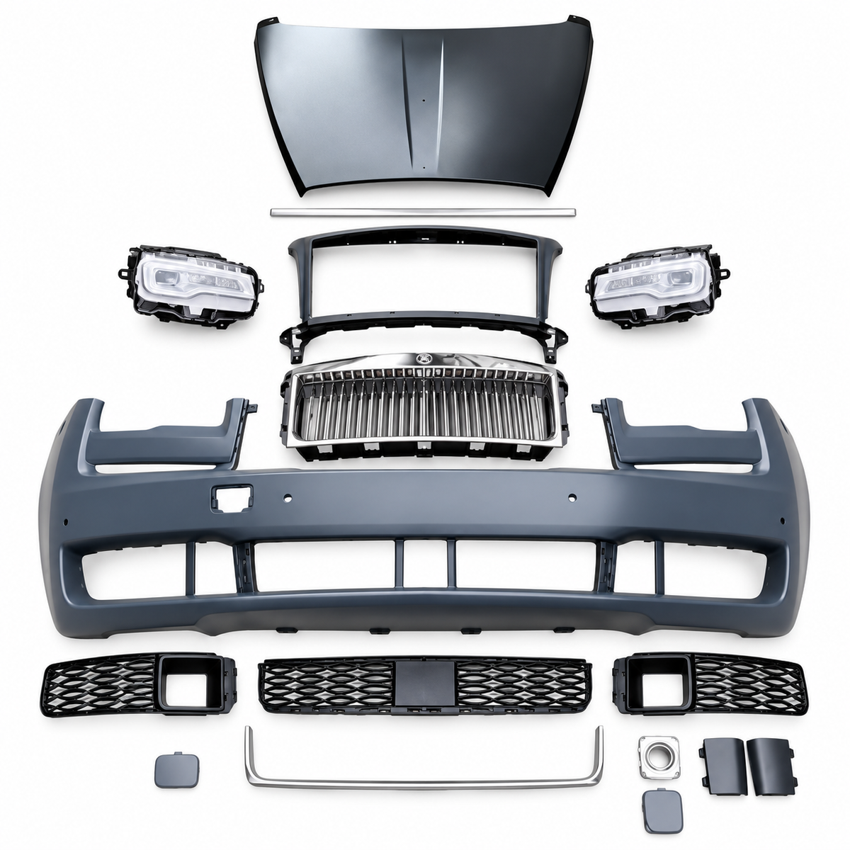 Facelift Style Front Bumper Assembly For Rolls-Royce Ghost