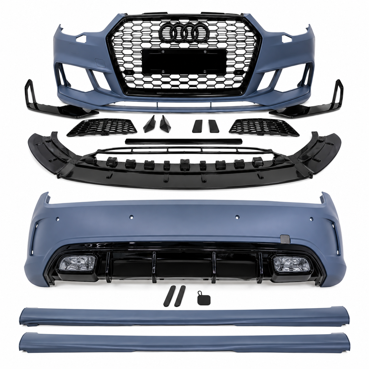 Upgrade TTRS Front Bumper And AMG Style Rear Bumper Style Bodykit For AUDI A1