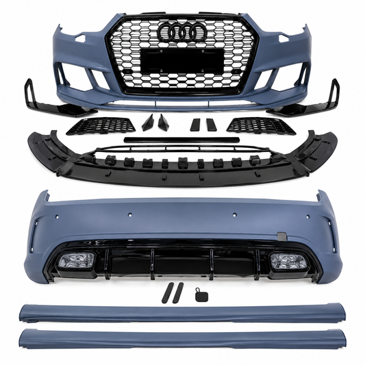 Upgrade TTRS Front Bumper And AMG Style Rear Bumper Style Bodykit For AUDI A1