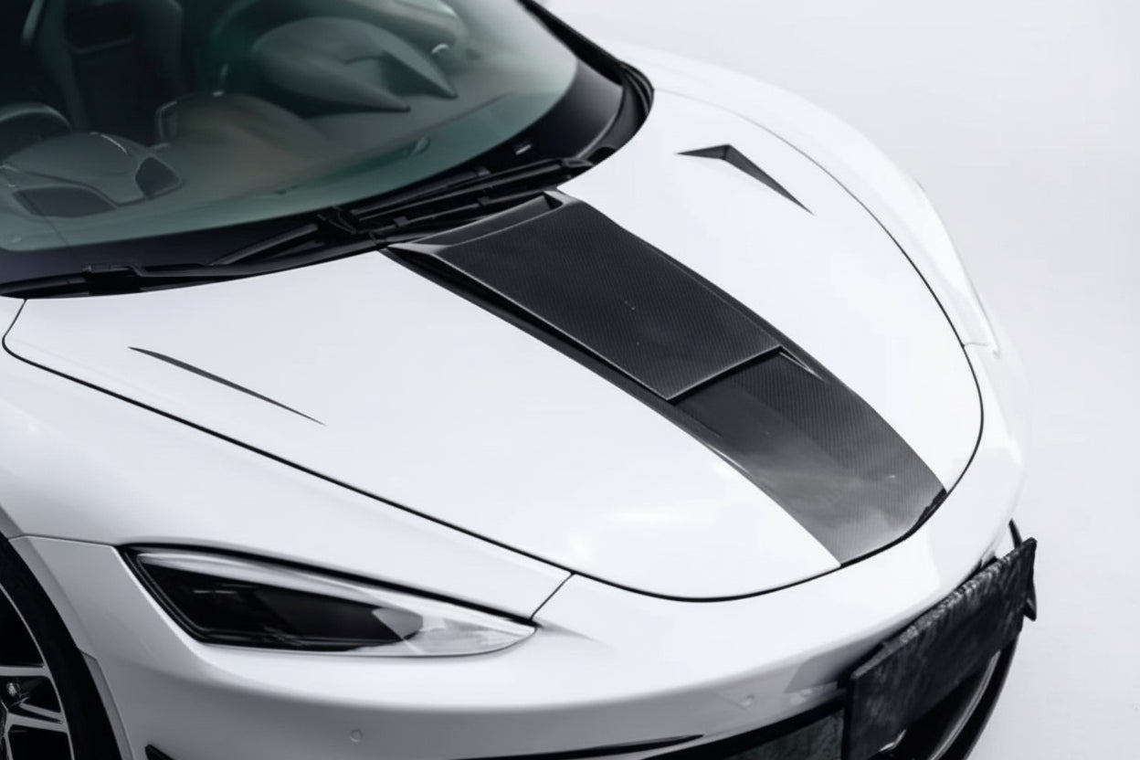Carbon Fiber P Style Engine Cover For McLaren GT