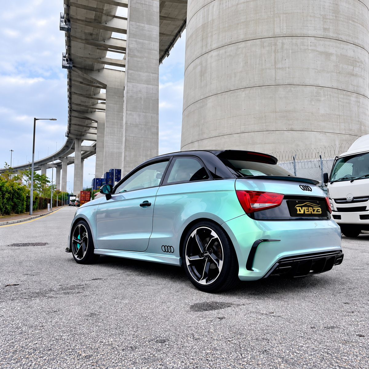 Upgrade TTRS Front Bumper And AMG Style Rear Bumper Style Bodykit For AUDI A1