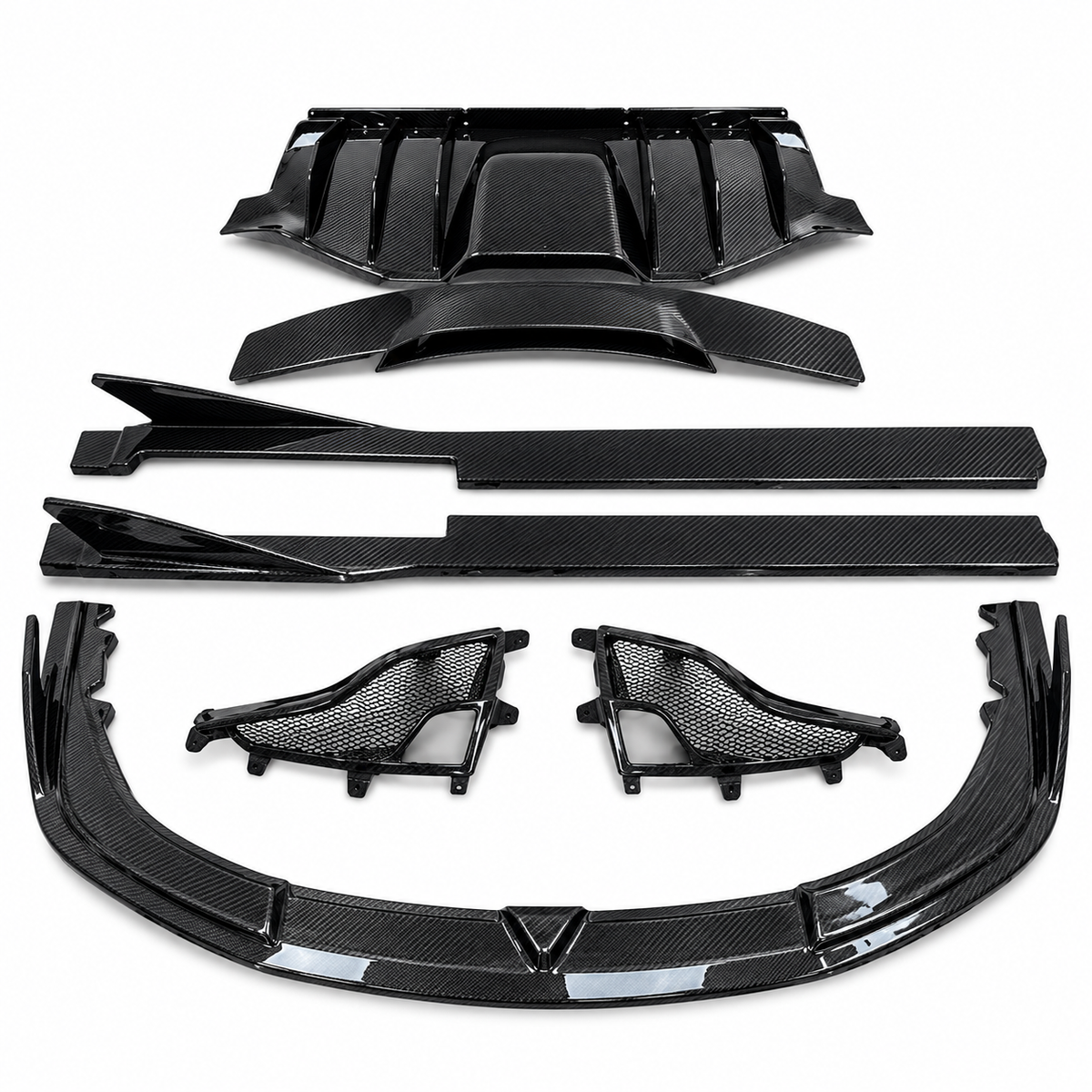 Carbon Fiber V Style Kit For Ferrari 458