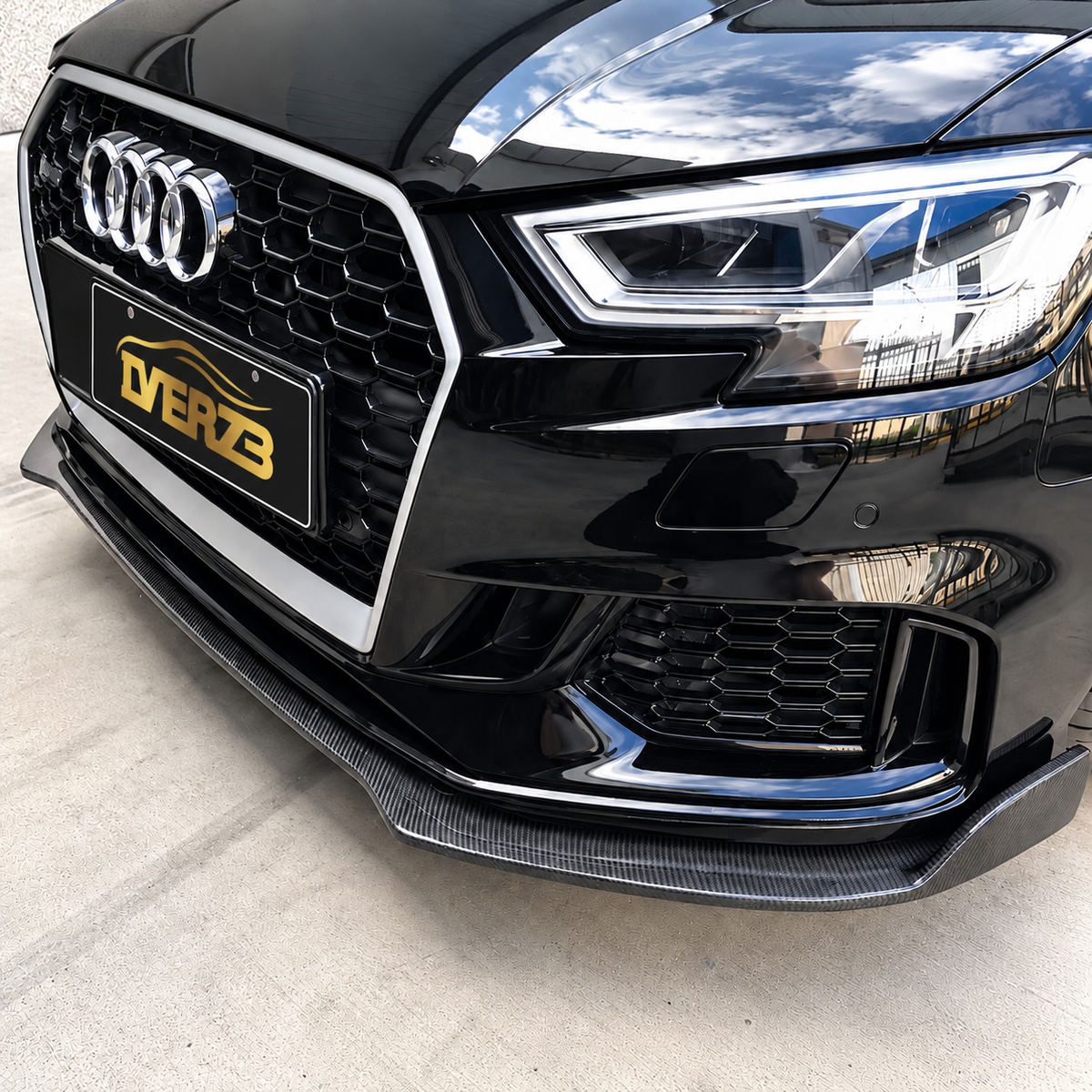Carbon Fiber BS Style Front Lip For Audi A3 S3