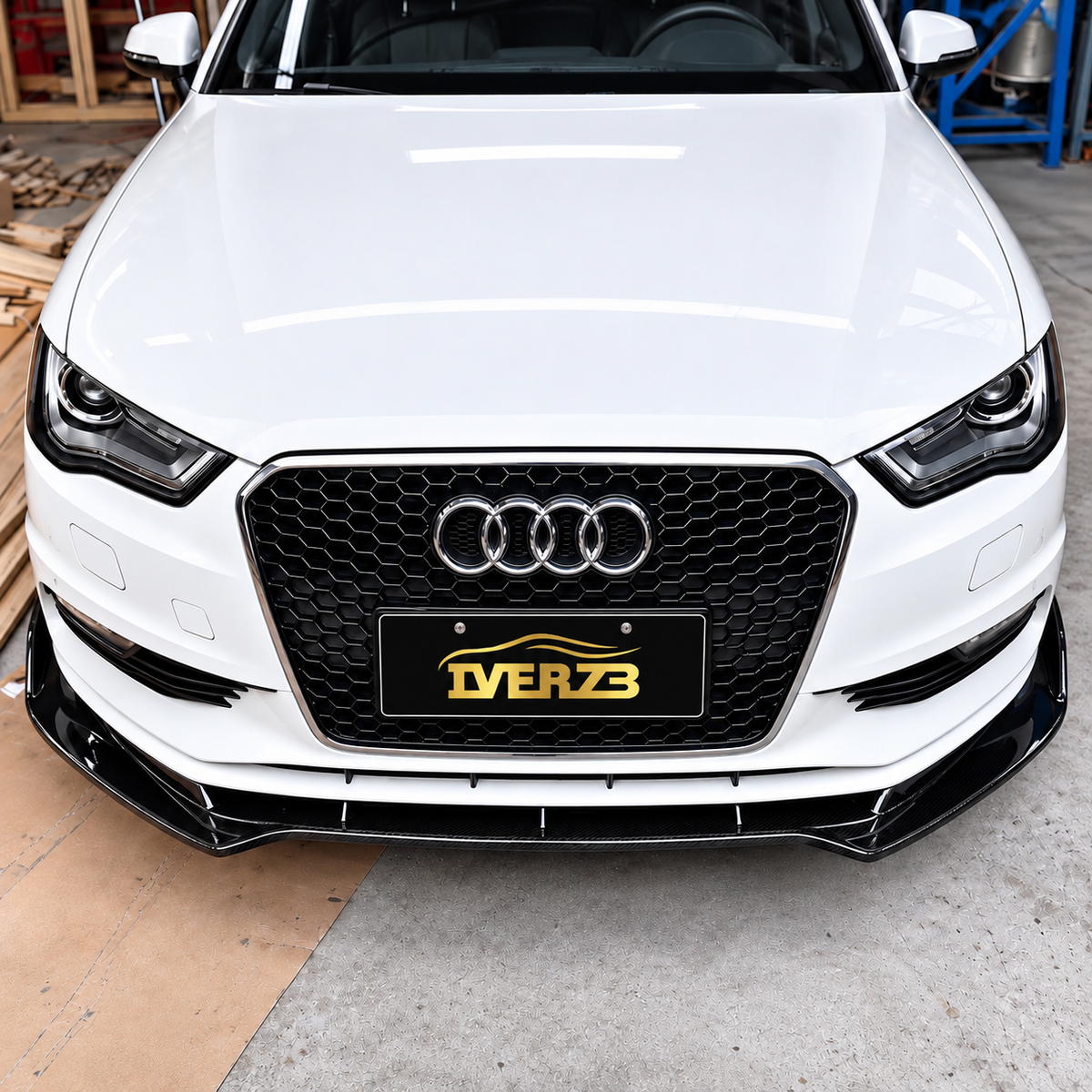 Carbon Fiber BS Style Front Lip For Audi A3 S3