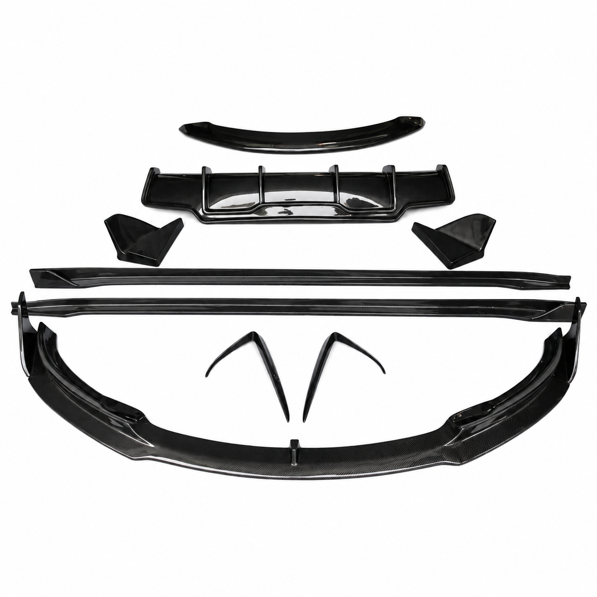 Carbon Fiber V Style Kit For Tesla Model 3