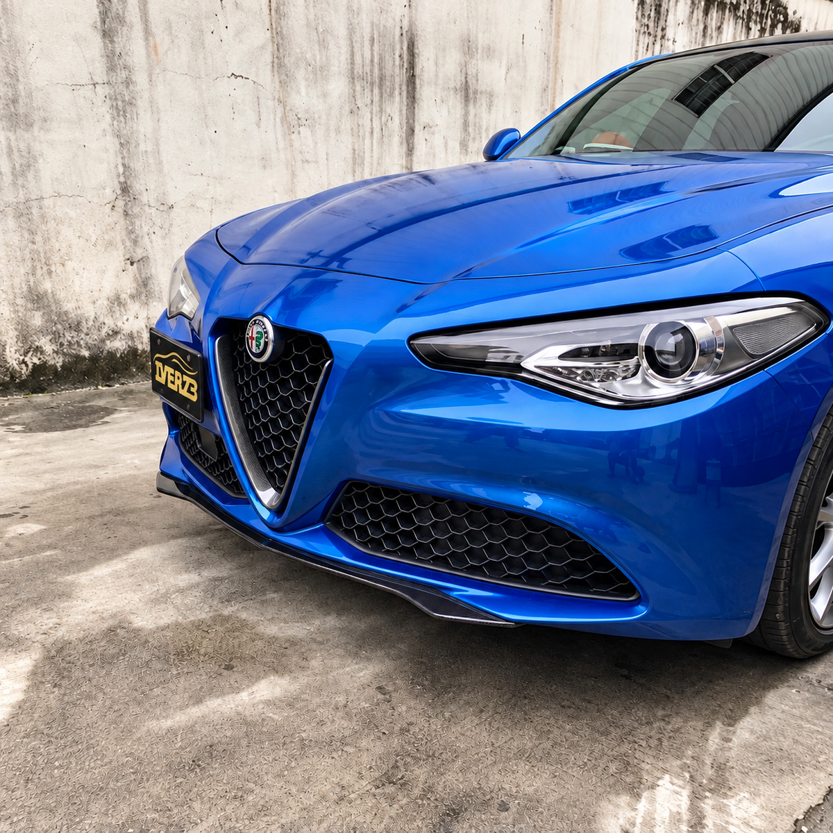 Carbon Fiber OEM Style Front Lip For Alfa Romeo Giulia