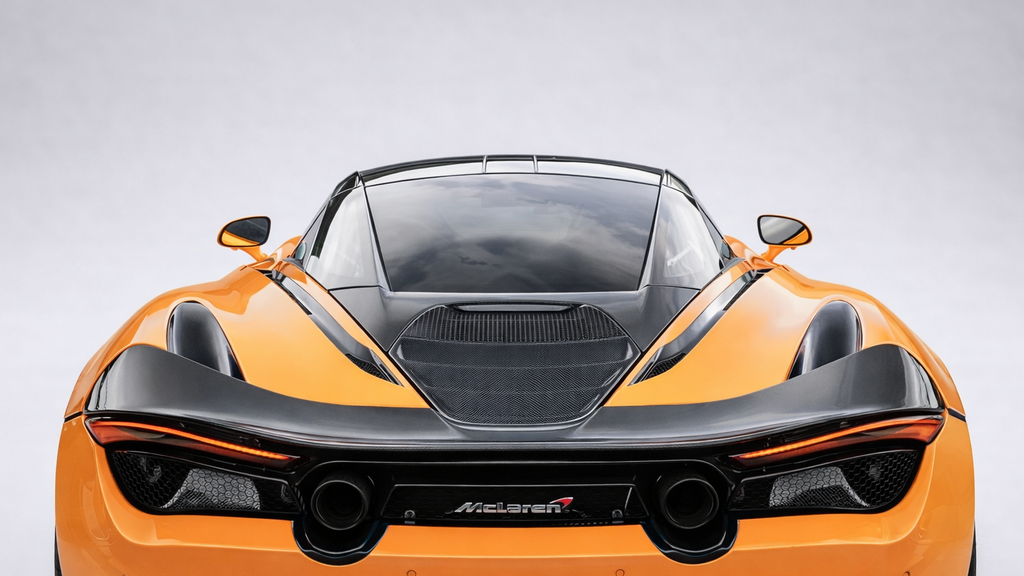 Задний спойлер V-образной формы из углеродного волокна для McLaren 720S