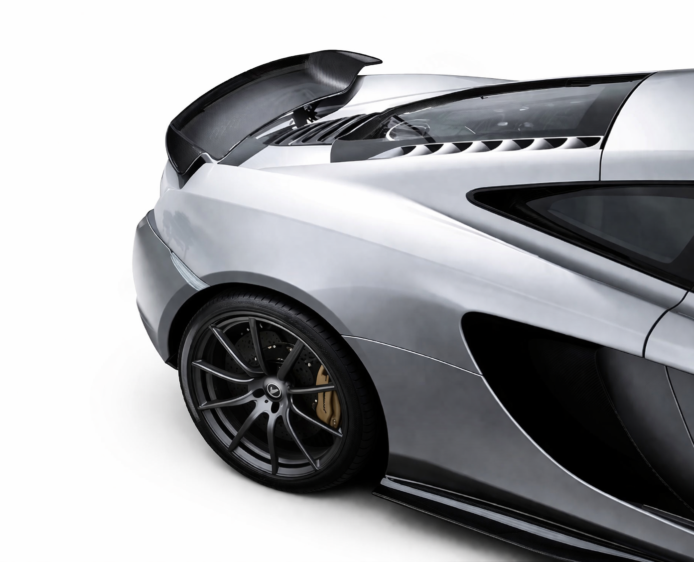 Задний спойлер V-образной формы из карбона для McLaren 625C 12C 650S