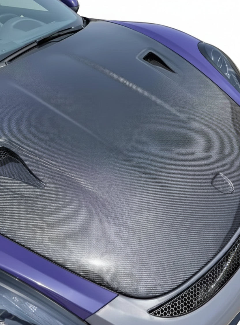 Carbon Fiber GT4RS Style Engine Hood For Porsche 981 718