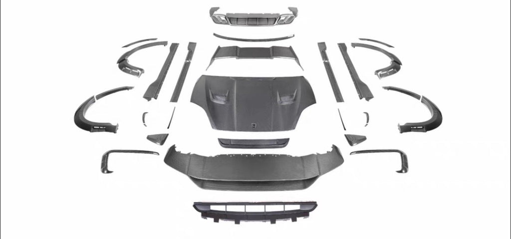 Carbon Fiber M Style Kit For Porsche Cayenne 2024-Up