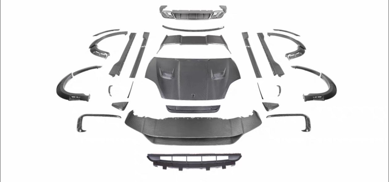 Carbon Fiber M Style Kit For Porsche Cayenne 2024-Up