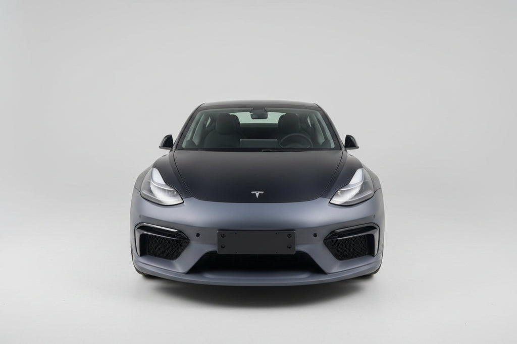 Upgrade GT4 Style Front Bumper Assembly For Tesla Model 3