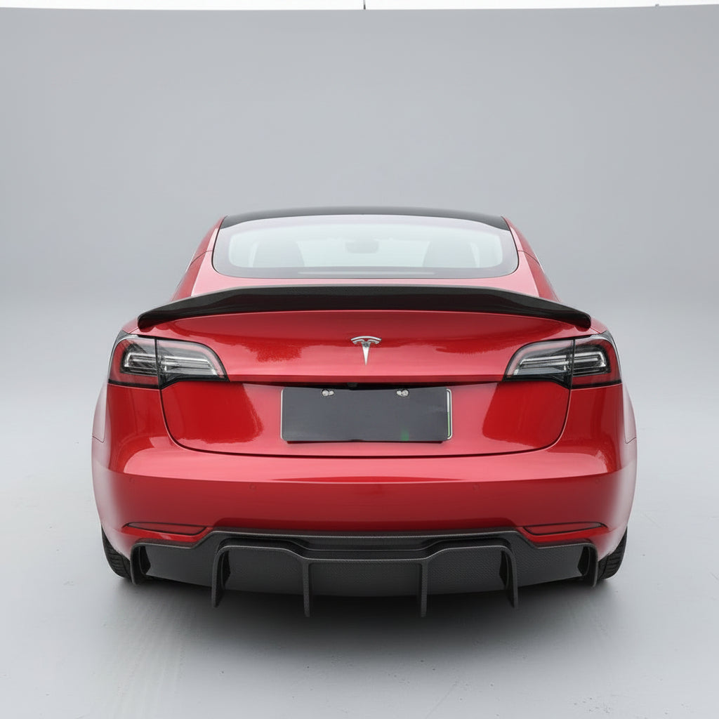 Carbon Fiber V Style Kit For Tesla Model 3