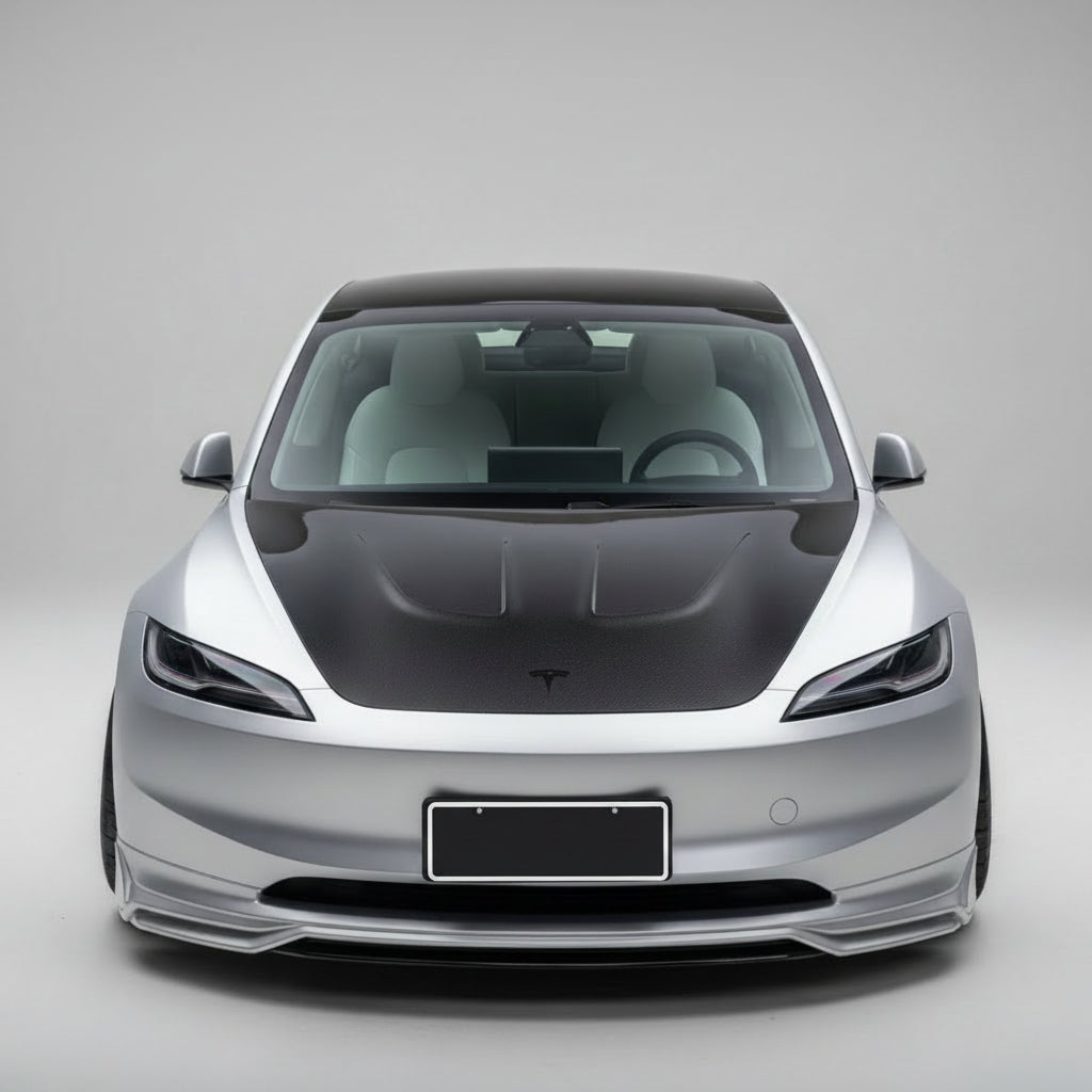Carbon Fiber P Style Engine Hood For Tesla Model 3