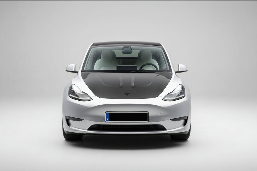 Carbon Fiber P Style Engine Hood For Tesla Model 3