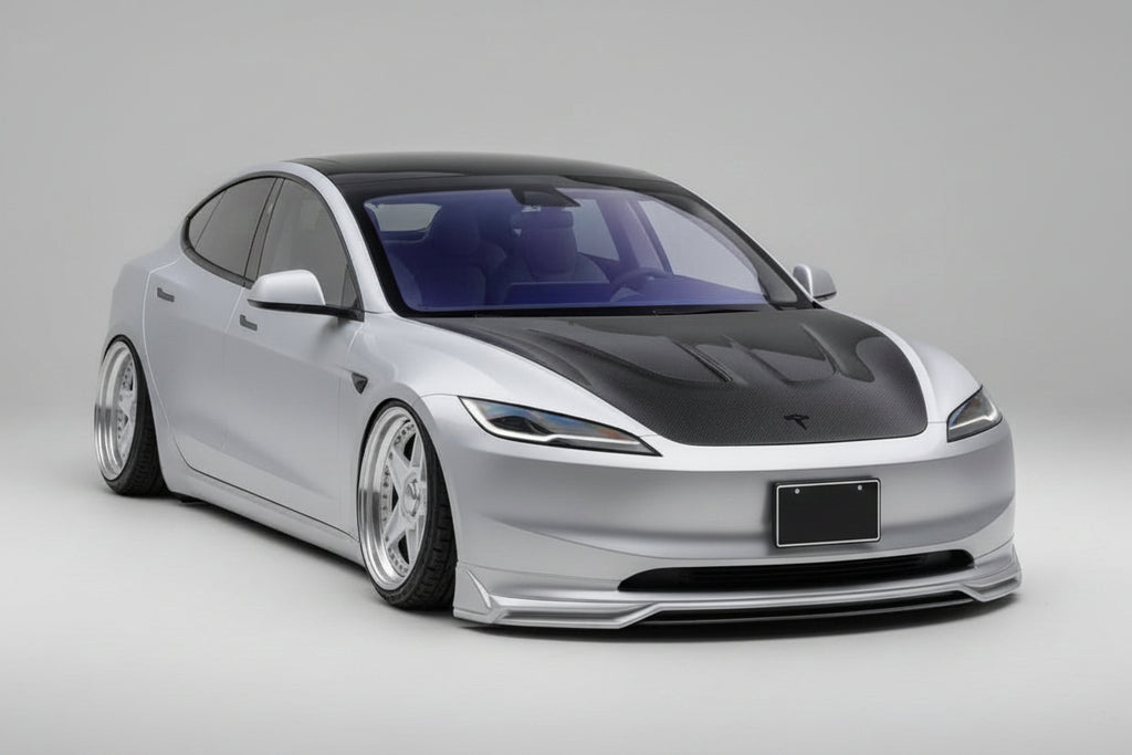 Carbon Fiber P Style Engine Hood For Tesla Model 3