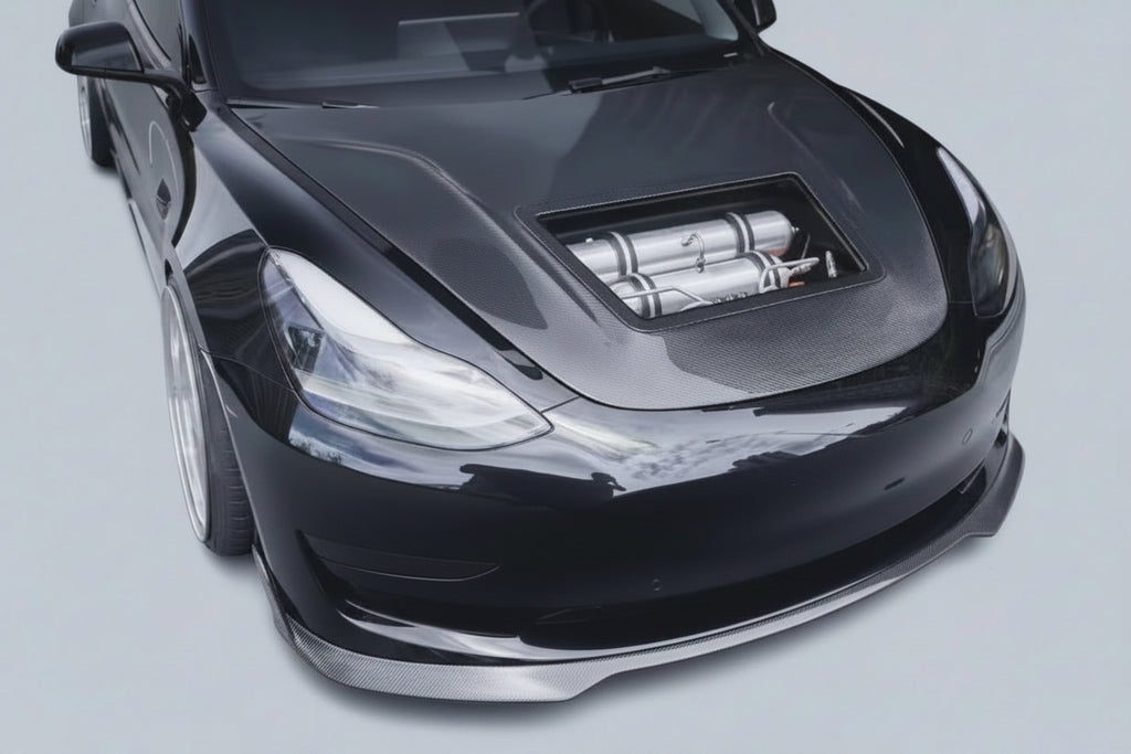 Carbon Fiber CT Style Engine Hood For Tesla Model 3