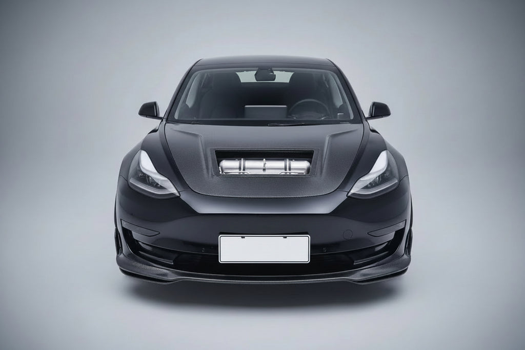 Carbon Fiber CT Style Engine Hood For Tesla Model 3