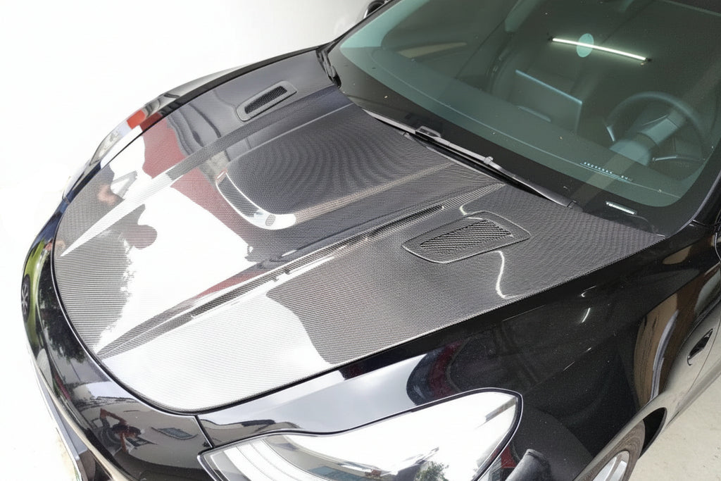 Carbon Fiber C Style Engine Hood For Tesla Model 3