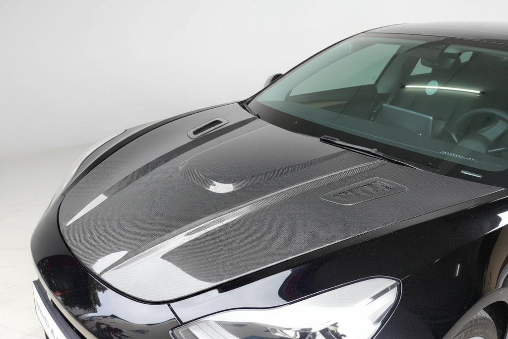 Carbon Fiber C Style Engine Hood For Tesla Model 3