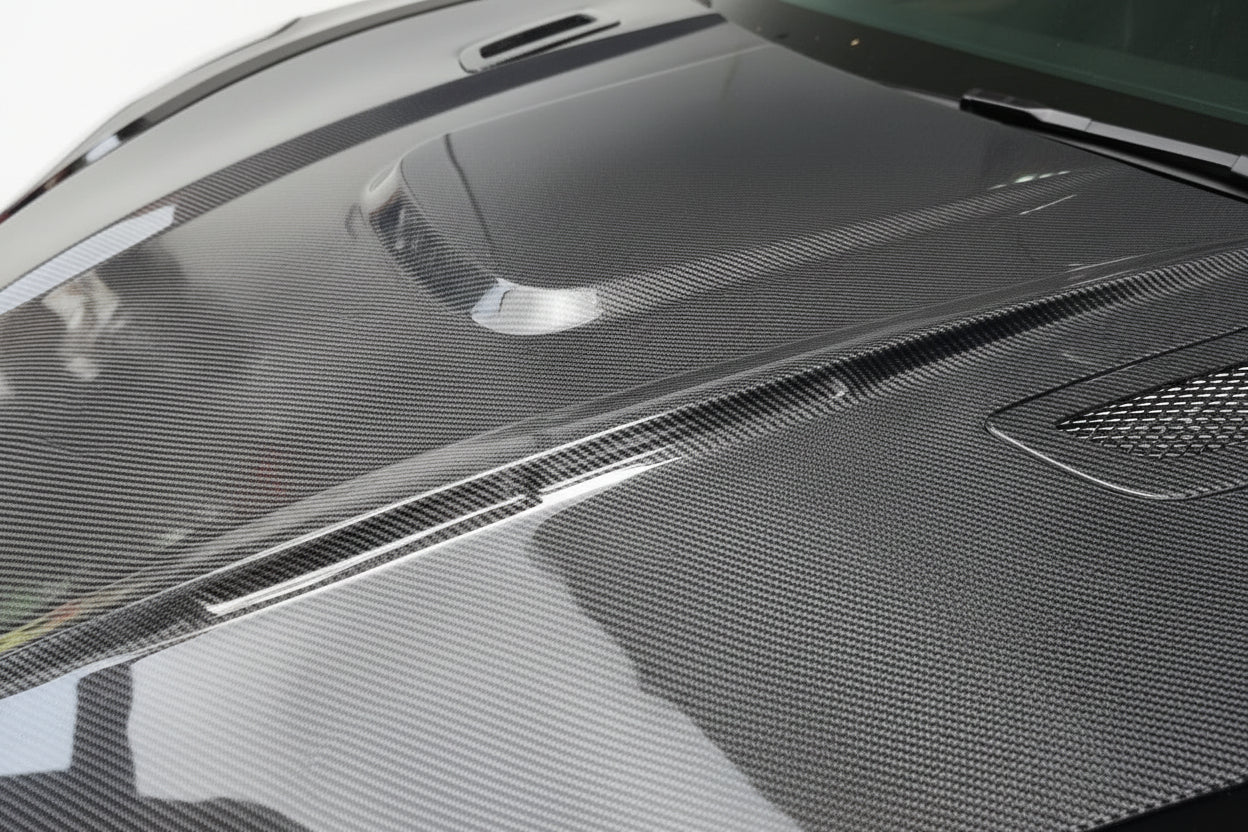Carbon Fiber C Style Engine Hood For Tesla Model 3