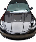 Carbon Fiber C Style Engine Hood For Tesla Model 3